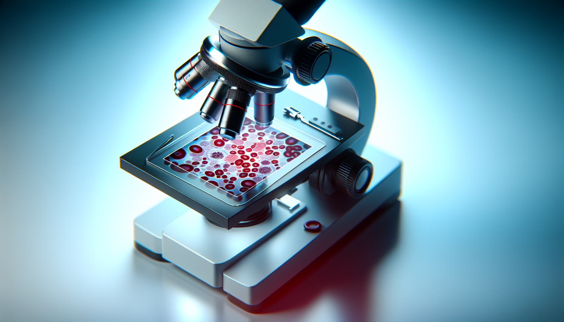 Microscopic examination of blood smear