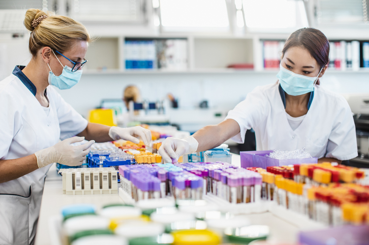 Blood specimen analysis.